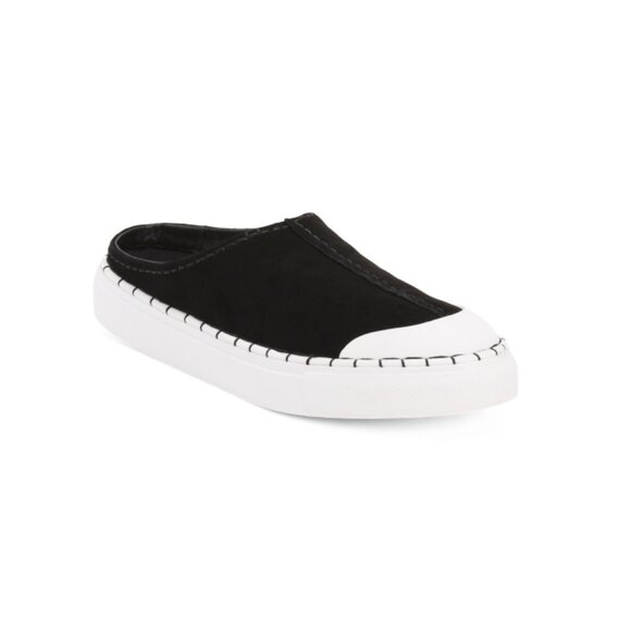 FREE PEOPLE Black Suede Juno Slip On Sport Mules - Picture 1 of 2